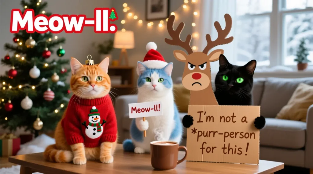 Seasonal Cat Puns